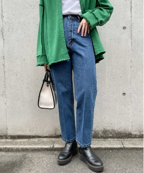すすめです パンツ デニム ジーンズ 美脚ハイウエストストレートデニムパンツ/XS〜Mサイズあり ZOZOTOWN PayPayモール店 - 通販 - PayPayモール もちろん