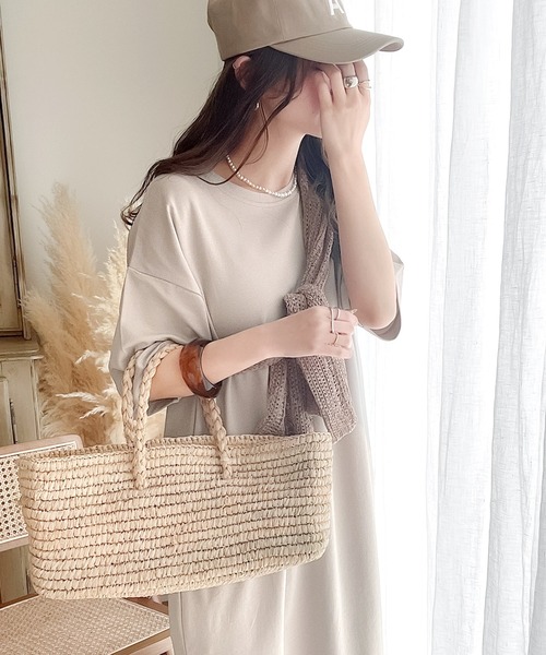 ワンピース 綿100% ゆるっと、大人のためのリラックスワンピ ...