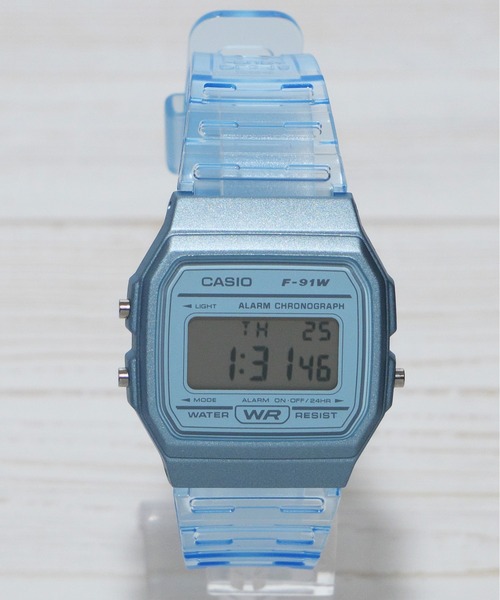 レディース CASIO カシオ/デジタルクリアウォッチ　腕時計 F-91WS-2 F-91WS-4 F-91WS-7 F-91WS-8｜zozo｜09