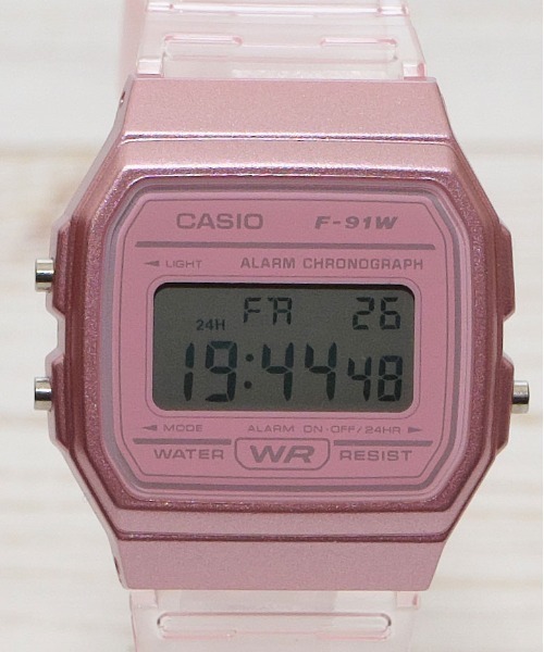 レディース CASIO カシオ/デジタルクリアウォッチ　腕時計 F-91WS-2 F-91WS-4 F-91WS-7 F-91WS-8｜zozo｜13