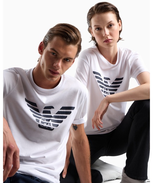 EMPORIO ARMANI tシャツ 「エンポリオ アルマーニ」Tシャツ ピマ