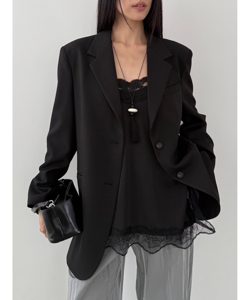 Didot.showroom　ステンカラー中綿レザーオーバージャケット Didot.showroom（ディドット ショールーム）の「ステンカラー中綿