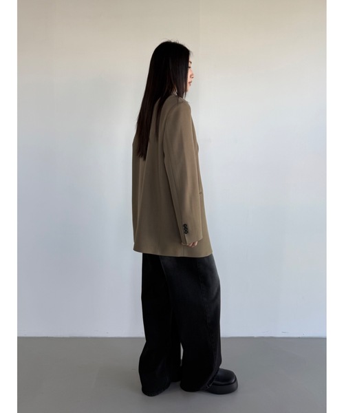 Didot.showroom　ステンカラー中綿レザーオーバージャケット Didot.showroom（ディドット ショールーム）の「ステンカラー中綿