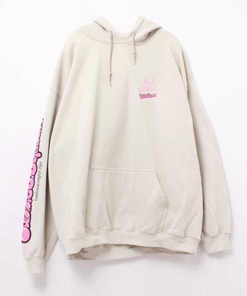 パーカー M1983 PINK MOTEL バブルコラージュプリントパーカー レディース RNA パーカー M1983 PINK MOTEL バブルコラージュプリント