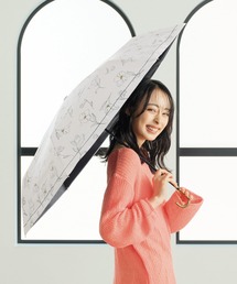 Wpc. 折りたたみ傘 遮光フラワードローイング ミニ 日傘