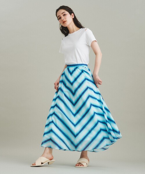 GRACE CONTINENTAL スカート タイダイプリントロングスカート 