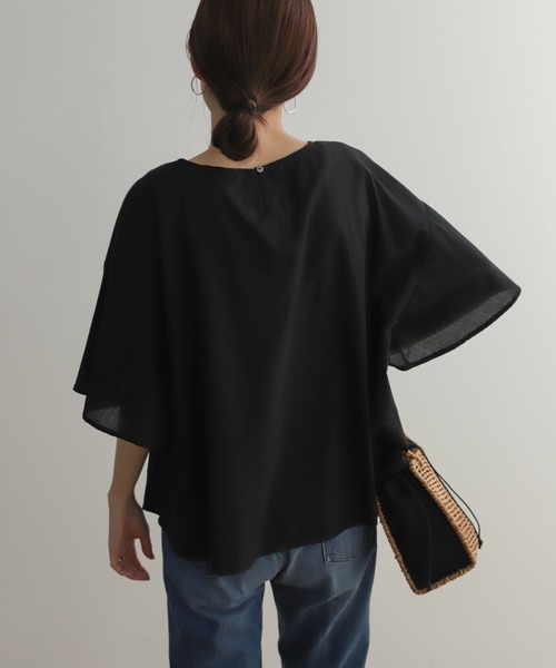 URBAN RESEARCH DOORS シャツ ブラウス フロント刺繍フレア
