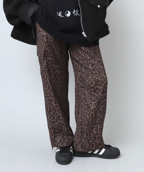レディース レオパード カーゴパンツ XL wfp03317_2.jpg