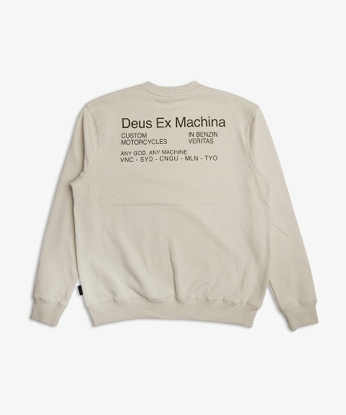 Deus Ex Machina☆ZONE OUT TEAM CREW ロゴ コットン トレーナー Deus Ex Machina☆ZONE OUT TEAM CREW ロゴ コットン トレーナー