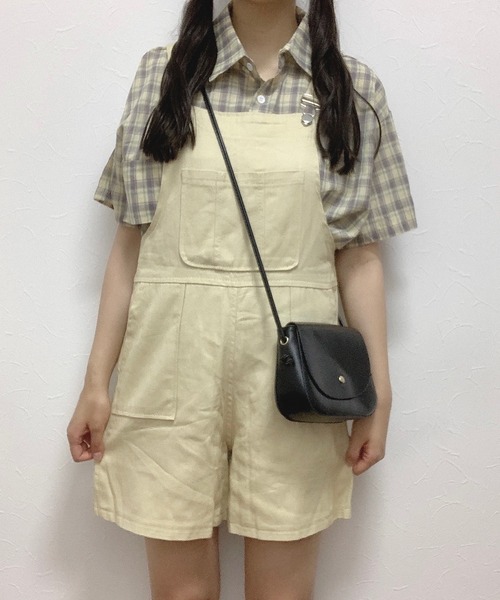 ミニラサロペット Amazon | [ZHONGJUE] サロペット デニム ショートパンツ