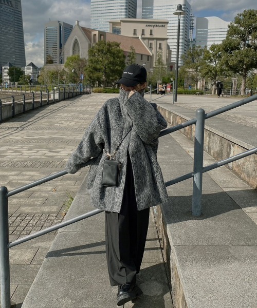 Reurie'（レウリィ） コート アウター シャギースタンドカラーコート