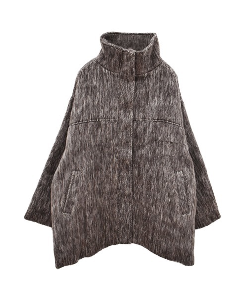 Reurie'（レウリィ） コート アウター シャギースタンドカラーコート