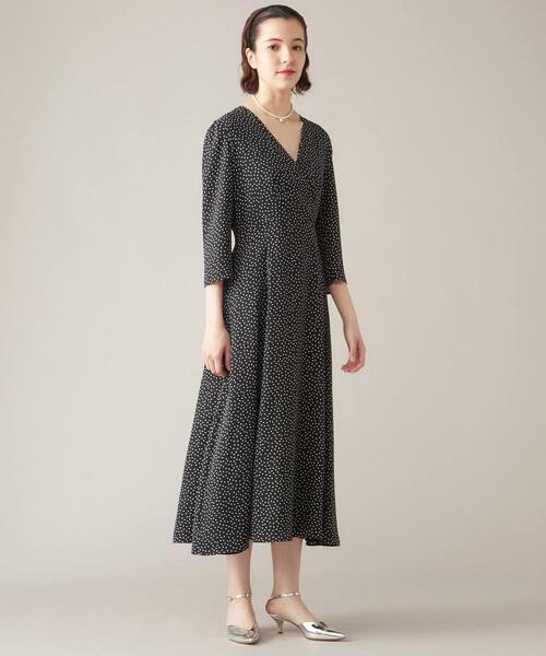 MARIHA」 7分袖ワンピース 36 ブラック レディース : 79591812  