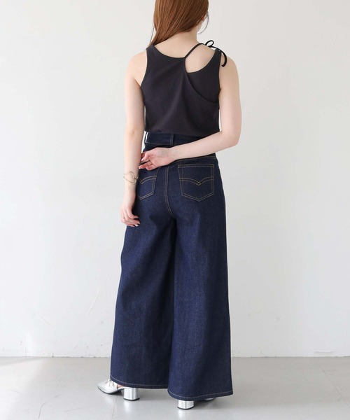 CLEIO tシャツ 「CLEIO」前後2WAYアシンメトリータンクトップ