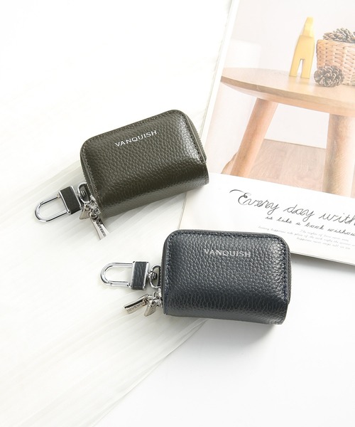 ウィチャード　レザー フック付きキーホルダー Amazon.co.jp: レザー Wフック キーホルダー ベルト通し付き