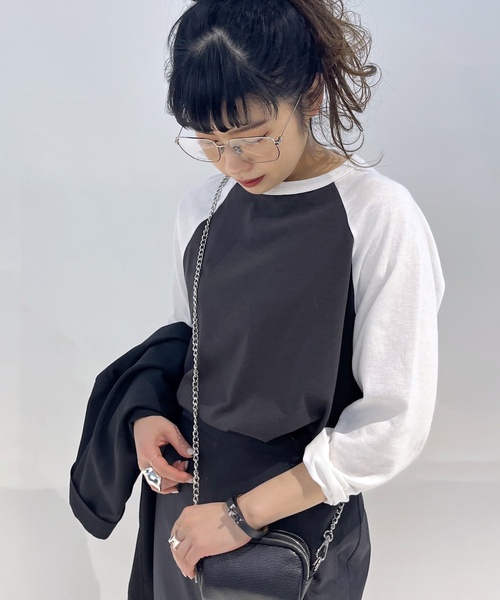 AP STUDIO - AP STUDIO ラグランTシャツ AP STUDIO tシャツ ラグランTシャツ レディース : ZOZOTOWN