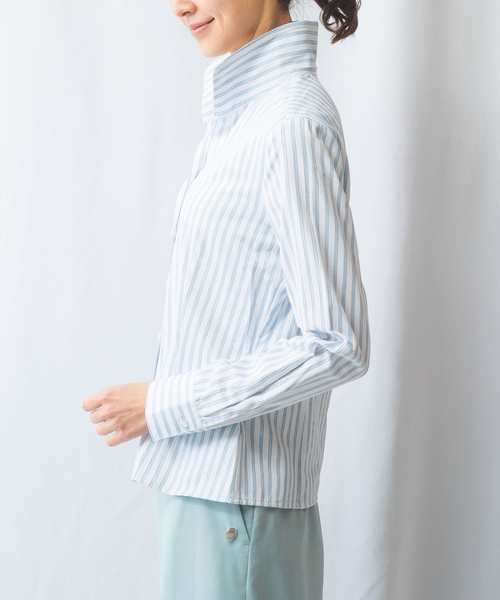 NARACAMICIE ブラウス シャツ 「NARACAMICIE」ストライプ