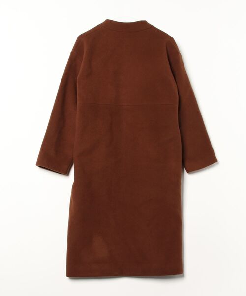JOURNAL STANDARD relume」 ノーカラーコート 38 ブラウン レディース 