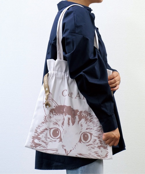 その他 gato nicott（ニコット） トートバッグ NC:カワムラオリエ CAT ALL ネコ巾着