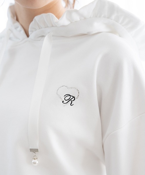 S❤️Rさま champion SSCパーカーワンピース ホワイト フリーサイズ DearMyLoveRose（ディアマイラブローズ） ワンピース サイドドロスト