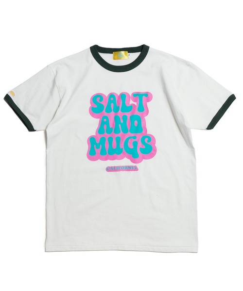 SALT&MUGS tシャツ 70s Pop Logo Ringer Tee メンズ レディース