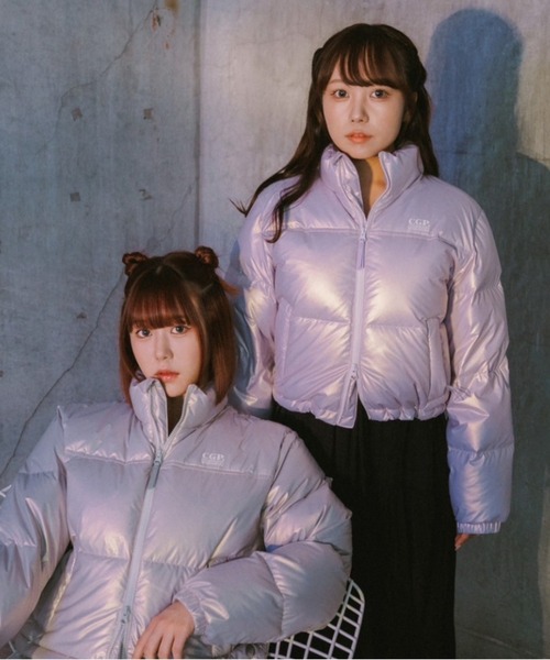 ●CODEGRAPHY●W RDS GLOSSY DUCK DOWN SHORT PADDING 韓国人気 codegraphy ダウンコート ダウンジャケット (Women) RDS glossy