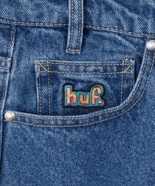 HUF ジーンズ CROMER PANT / ハフ デニムスケートパンツ 刺繍