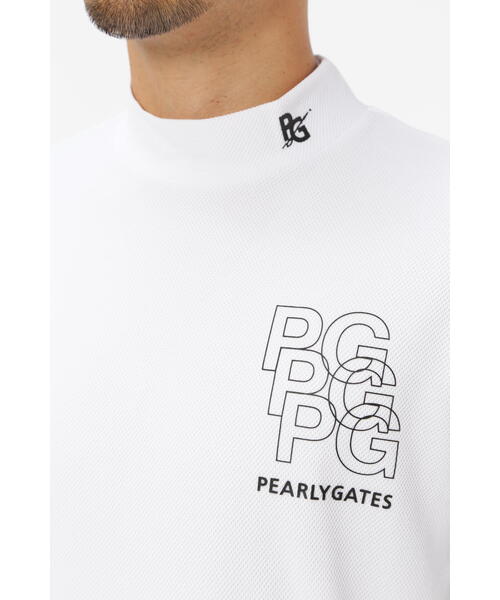 パーリーゲイツ　トリコメッシュ半袖ハイネックカットソー　00 モックネック新品 PEARLY GATES（パーリーゲイツ）の「【PEARLY GATES】トリコ