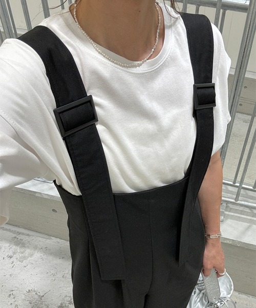 I-SOOK サロペット オーバーオール ベルトデザインサロペット