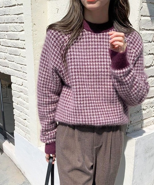 トレーナー スウェット BOTANY ジャガード スウェット プルオーバー レディース UNITED ARROWS｜BOTANY ジャガード スウェット プルオーバー