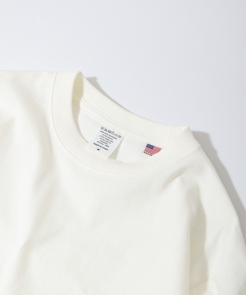 ☆新品☆限定☆DRT USA　ロンT　白　Mサイズ CROSS & STITCH tシャツ CROSS ＆ STITCH 8.1オンス USAコットン