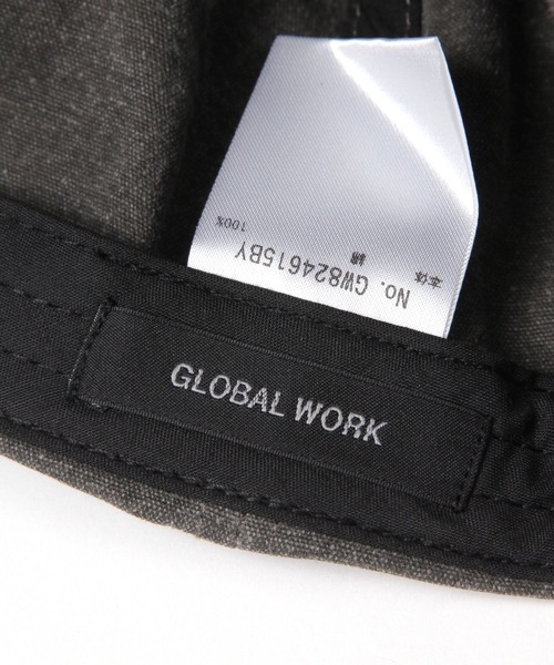 GLOBAL WORK（グローバルワーク） キャップ 帽子 UVカットデニム刺繍