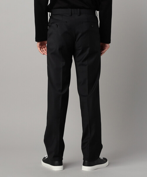 sheller★2wayスラックステーパードパンツ SUIT SQUARE メンズ パンツ 単品 裾上げ済み 洗える ストレッチ