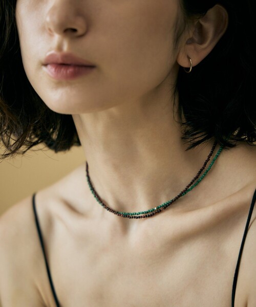 ete bijoux ネックレス 「ムード」 K10YG レッドタイガーアイ