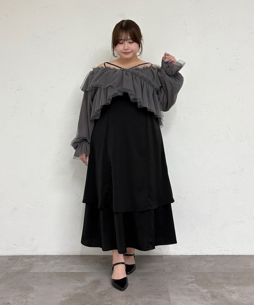 ブラウス シャツ 「大好評につき追加生産決定！」袖チュールブラウス レディース ブラウス シャツ チュール袖ブラウス レディース : ZOZOTOWN