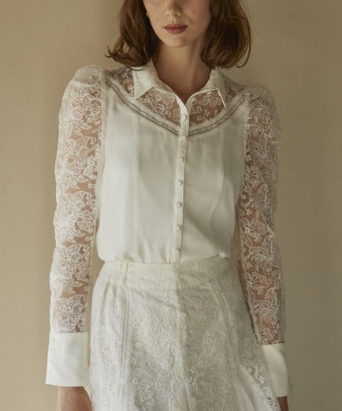 ERADIE ブラウス シャツ Gigot sleeve lace blouse ジゴスリーブ