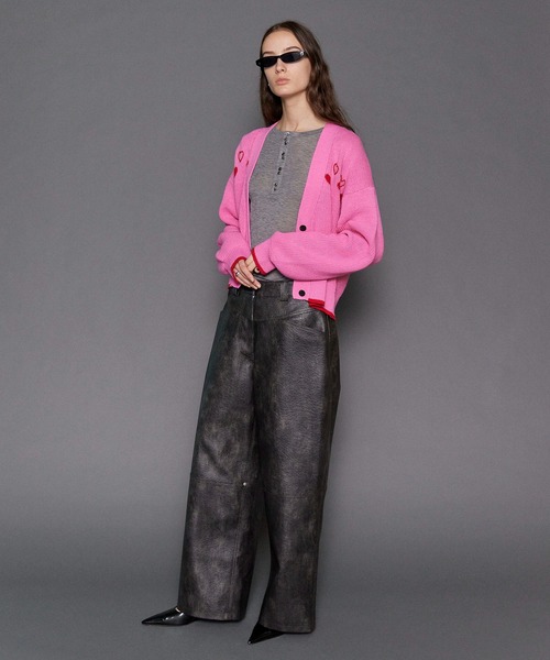 MAISON SPECIAL パンツ Cocoon Wide Silhouette Vegan Leather