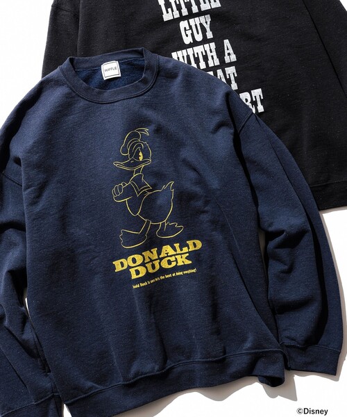 Disney トレーナー スウェット WIFFLE / DONALD DUCK CREWNECK SWEAT 