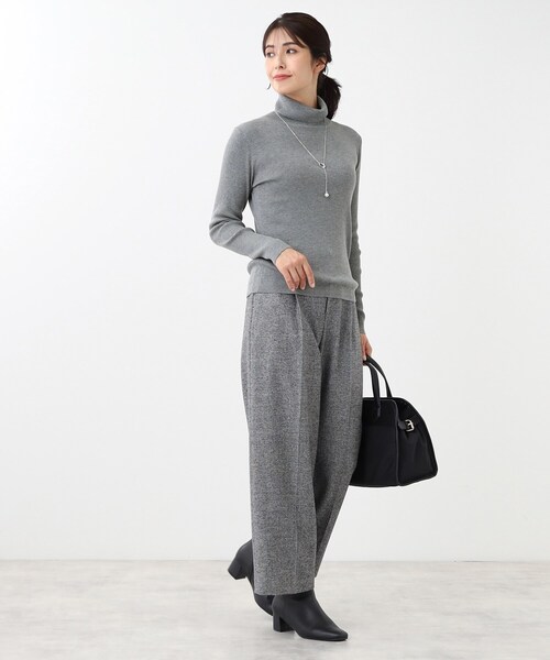 ニット セーター 「SALE／洗える／細見え」ベーシックタートルニット レディース Reflect ニット セーター 「SALE／洗える／細見え」ベーシック
