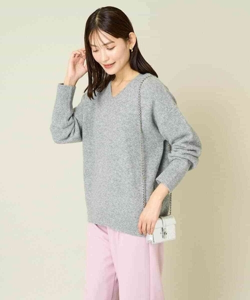 a.v.v（アー・ヴェ・ヴェ） ニット セーター 「新色登場/洗える」ゆる