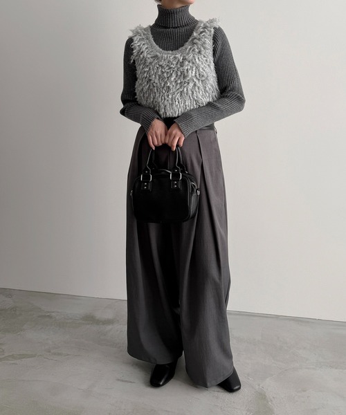 meilmada ニット セーター 「アームウォーマー付」マルチwayバイカラー