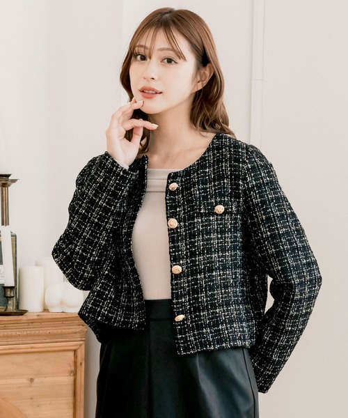 Julia Boutique（ジュリアブティック） ジャケット ノーカラー