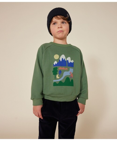 PETIT BATEAU（プチバトー） トレーナー スウェット長袖プルオーバー 