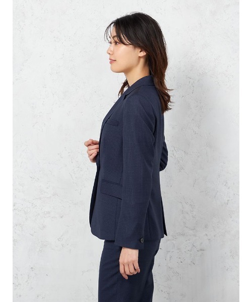 スーツ 「ウール100％」ジャケット 1つボタン「REDA」ネイビー 無地