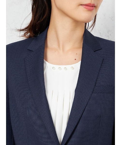 スーツ 「ウール100％」ジャケット 1つボタン「REDA」ネイビー 無地