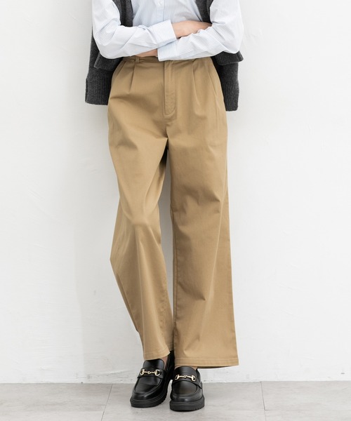 Honeys（ハニーズ） ワイドパンツ チノパン チノワイドストレート