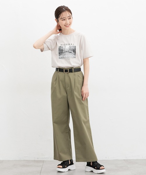 Honeys（ハニーズ） ワイドパンツ チノパン チノワイドストレート