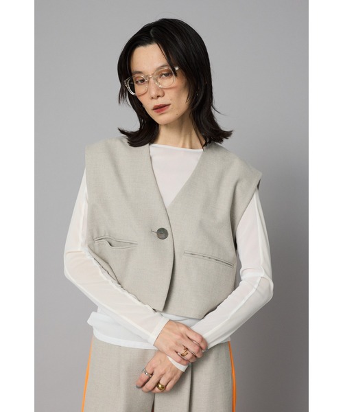 ベスト ジレ Box vest　　ボックスベスト レディース