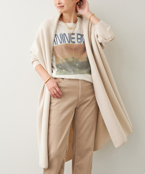 Deuxieme Classe ニットコート Deuxieme Classe コート アウター *SMOOTH KNIT GOWN MIDI