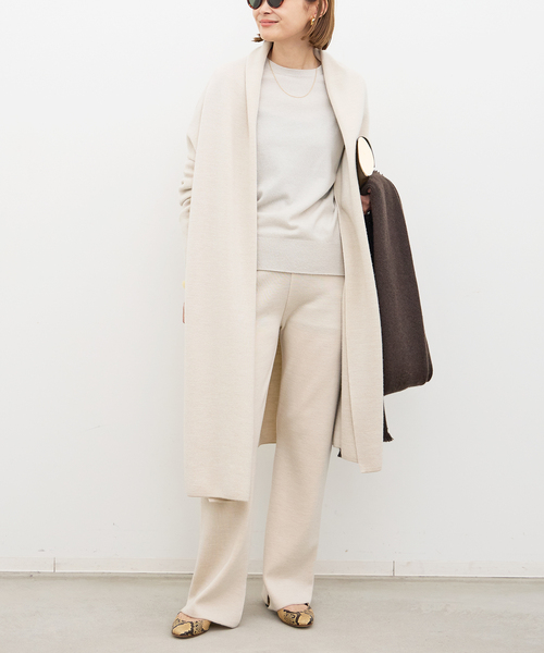 Deuxieme Classe ニットコート Deuxieme Classe コート アウター *SMOOTH KNIT GOWN MIDI
